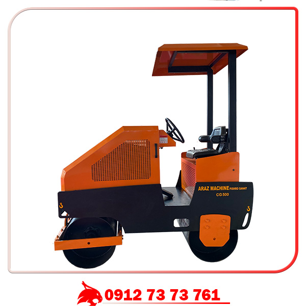 غلطک آسفالت دو رول خودران CG500 | ایران بابکت