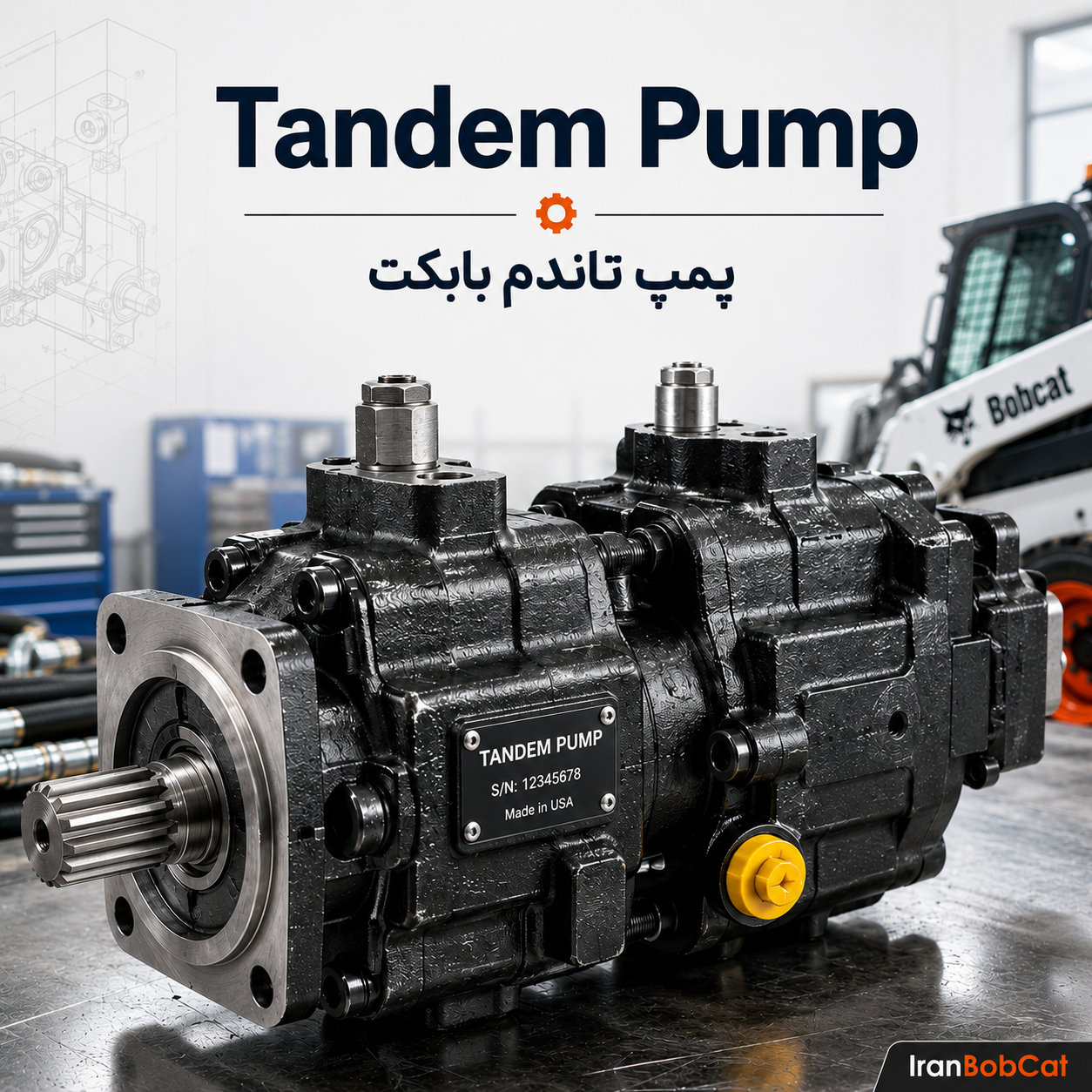 پمپ هیدرواستاتیک بابکت چیست؟ علائم خرابی و راهنمای خرید Tandem Pump